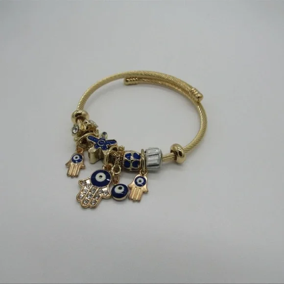 Evil Eye Charm Bracelet - Picture 2 of 3